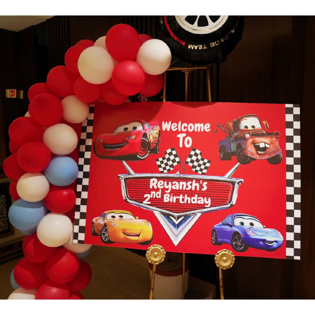 Car theme balloon Décor Bangalore